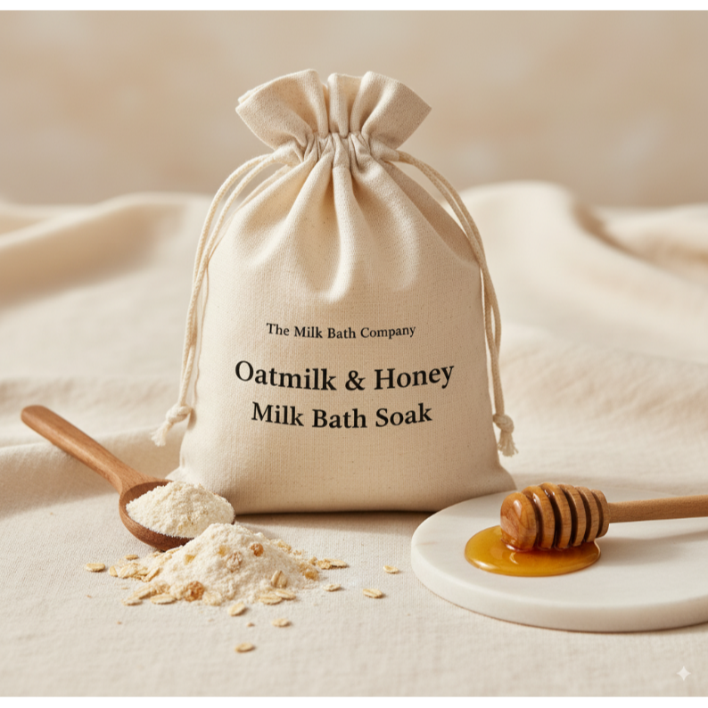 Oatmilk & Honey Bath Soak - A Gentle Embrace for Sensitive Skin.